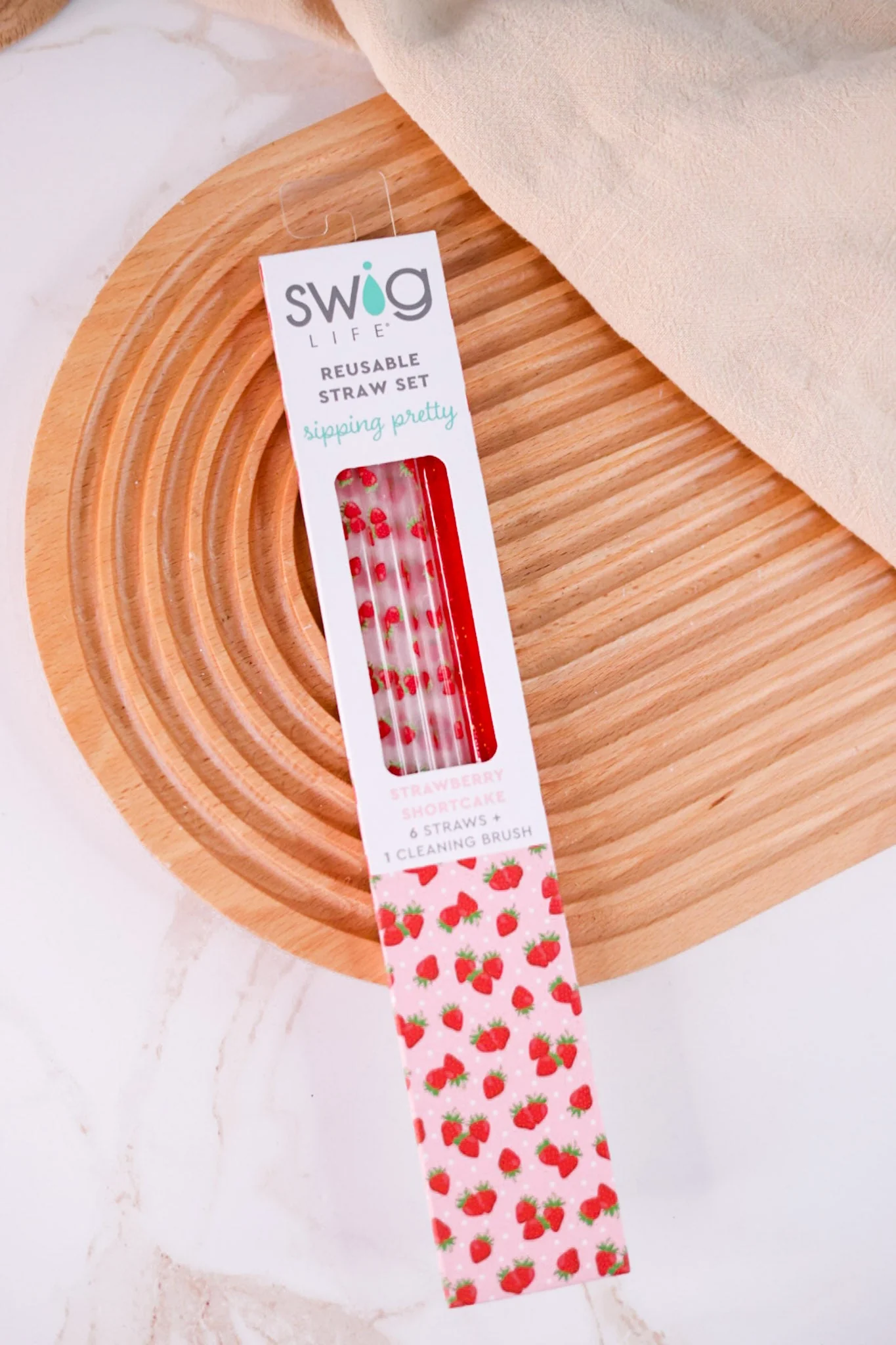 Strawberry Shortcake Reusable Straw Set FINAL SALE - Image 3