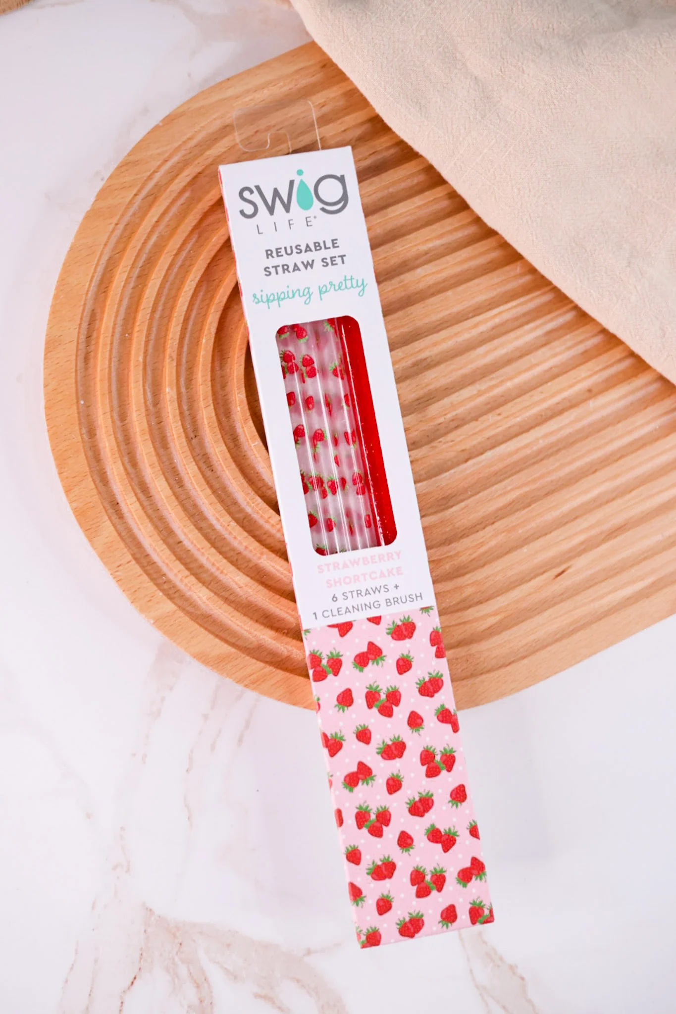 Strawberry Shortcake Reusable Straw Set FINAL SALE - Image 4