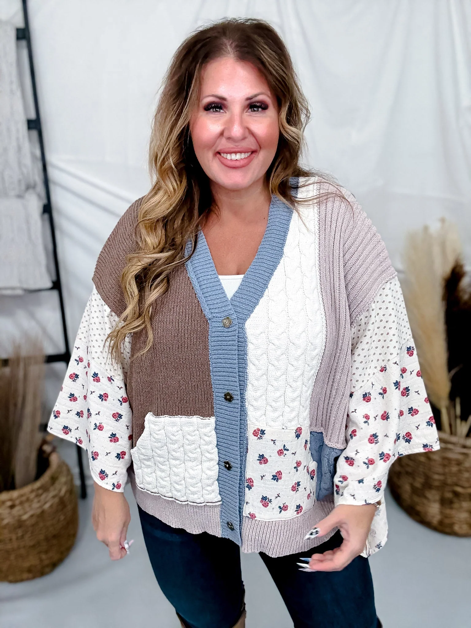 Tapered Wide Short Sleeve Button Down Cardigan FINAL SALE - Image 11