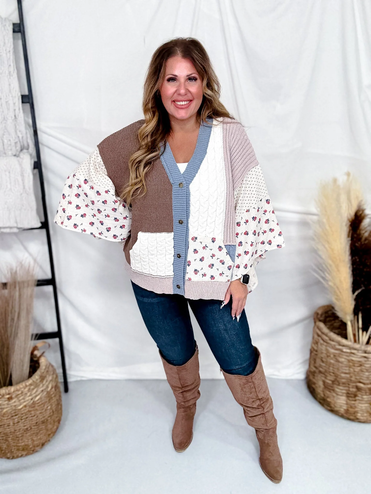 Tapered Wide Short Sleeve Button Down Cardigan FINAL SALE - Image 5