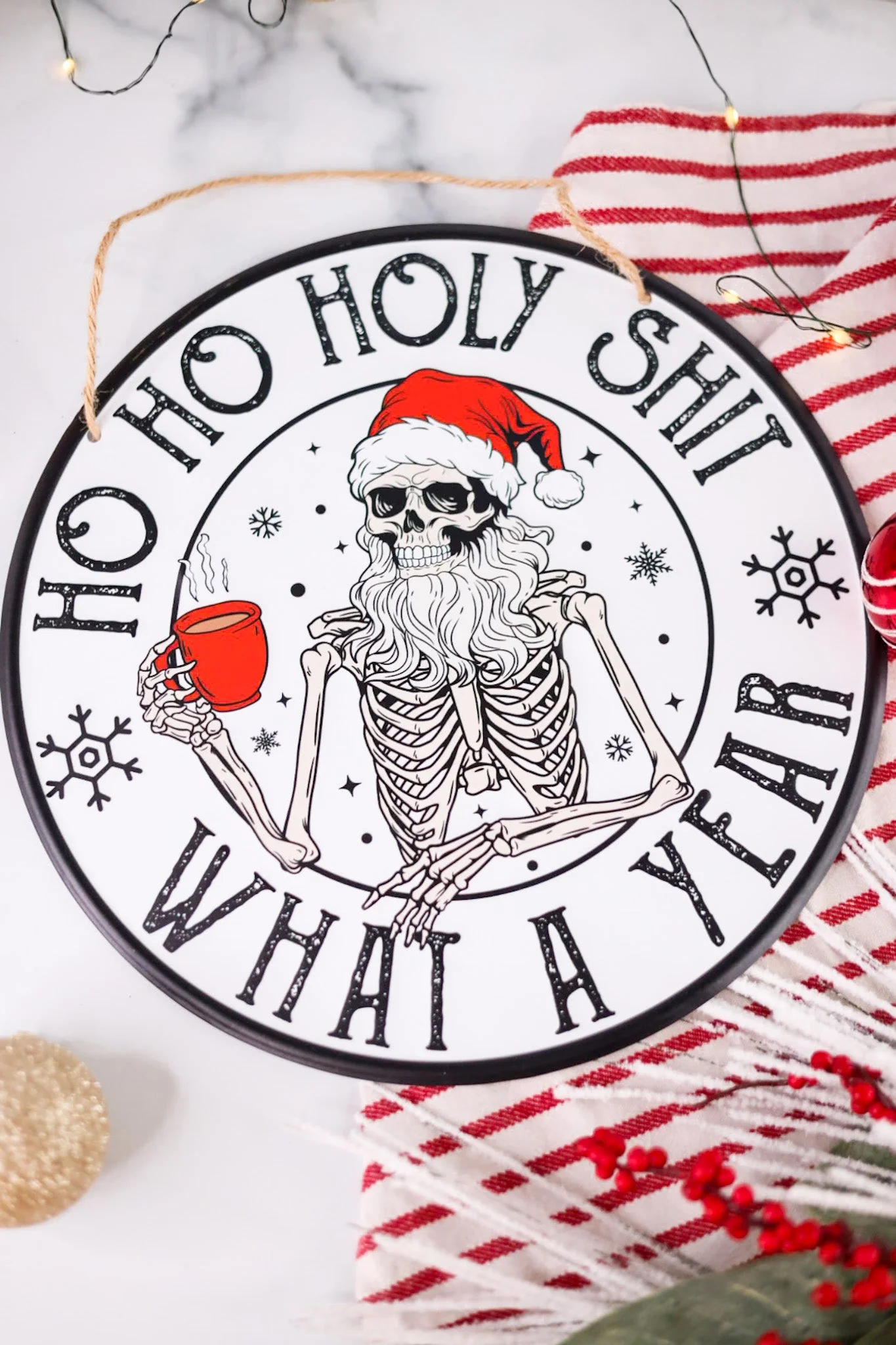 Time For A Beer/ What A Year Metal Sign (2 Styles) FINAL SALE - Image 3