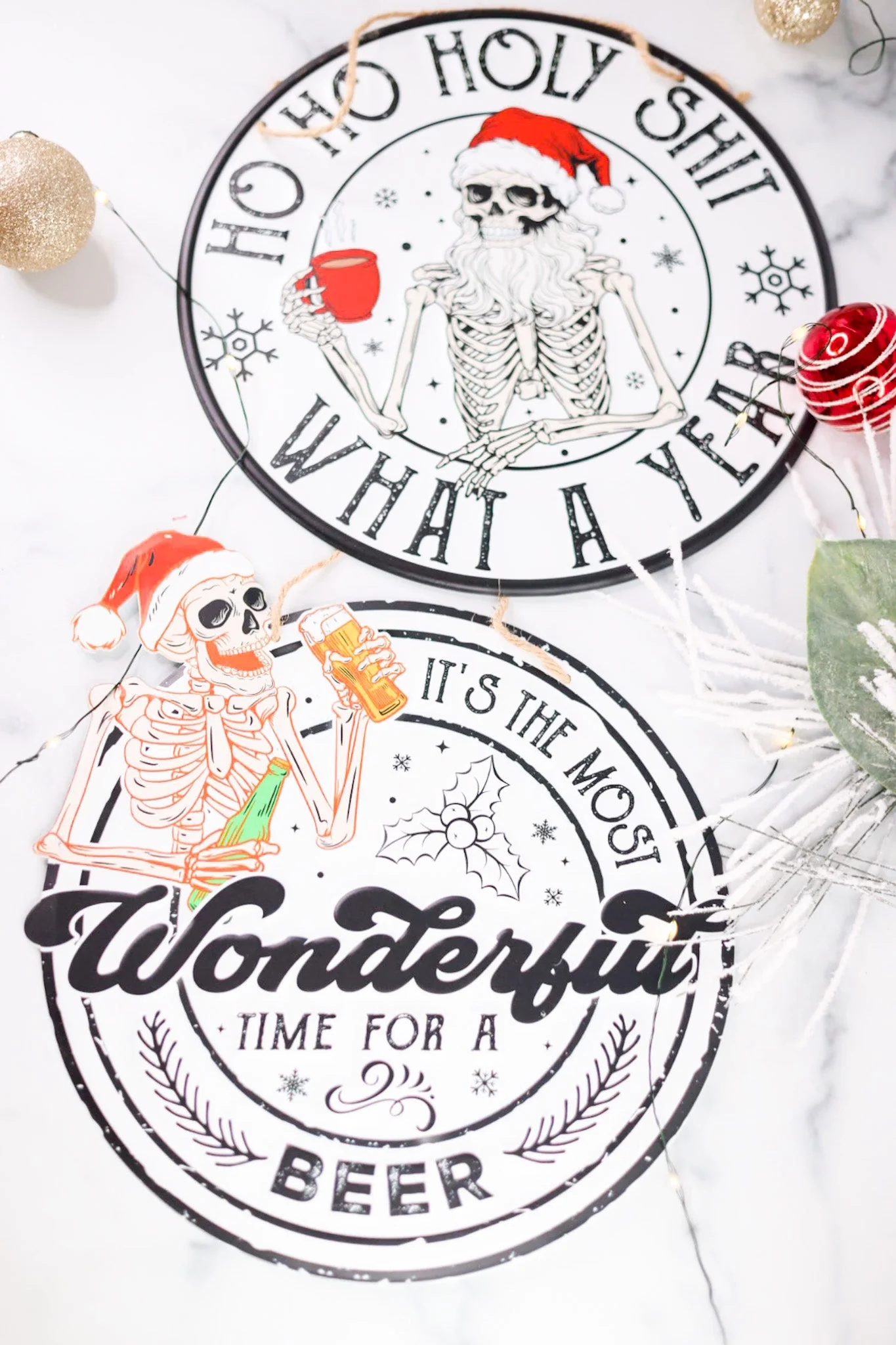 Time For A Beer/ What A Year Metal Sign (2 Styles) FINAL SALE - Image 6