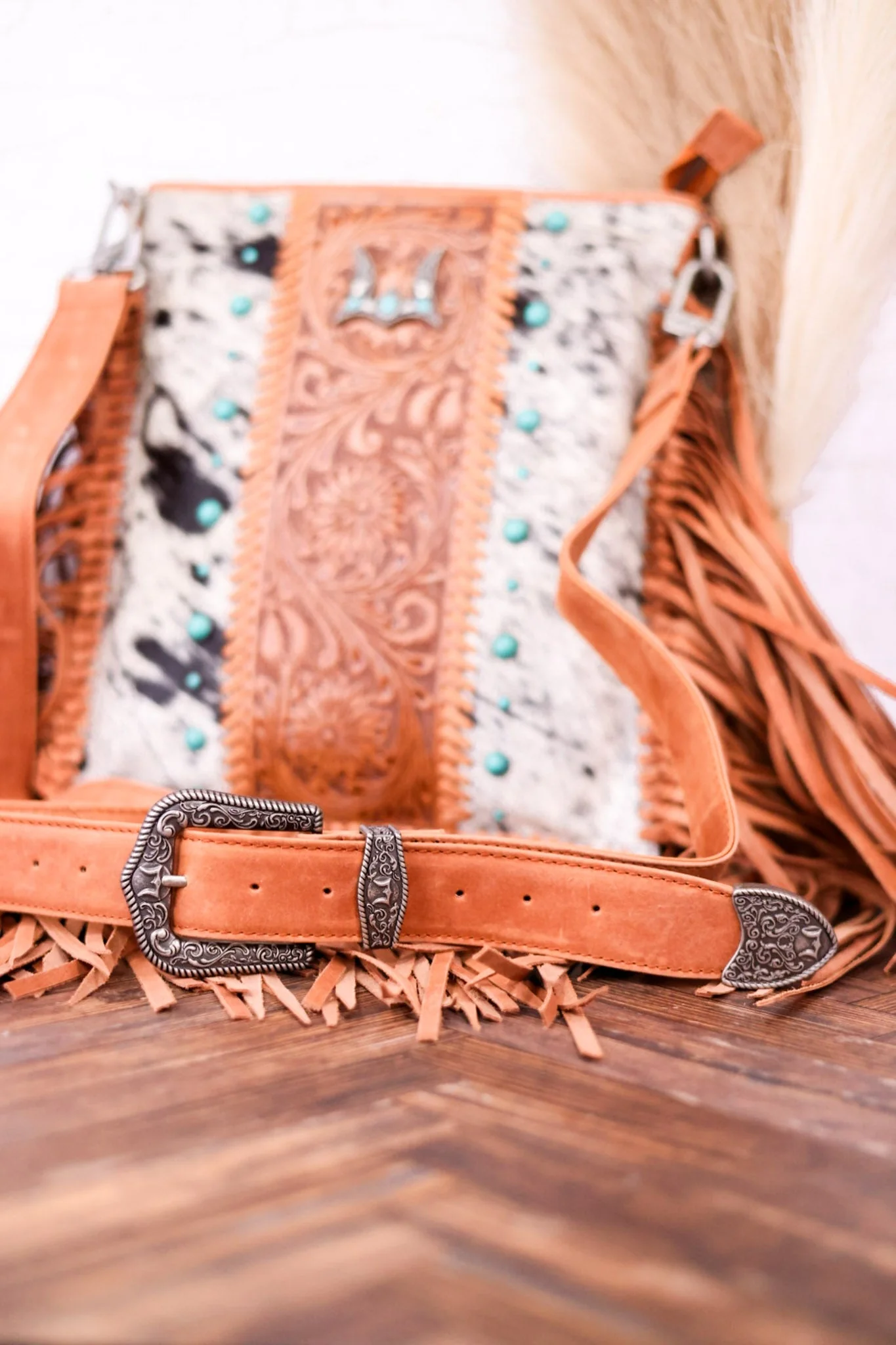 Tucson Cowhide Tassel Bag FINAL SALE - Image 3