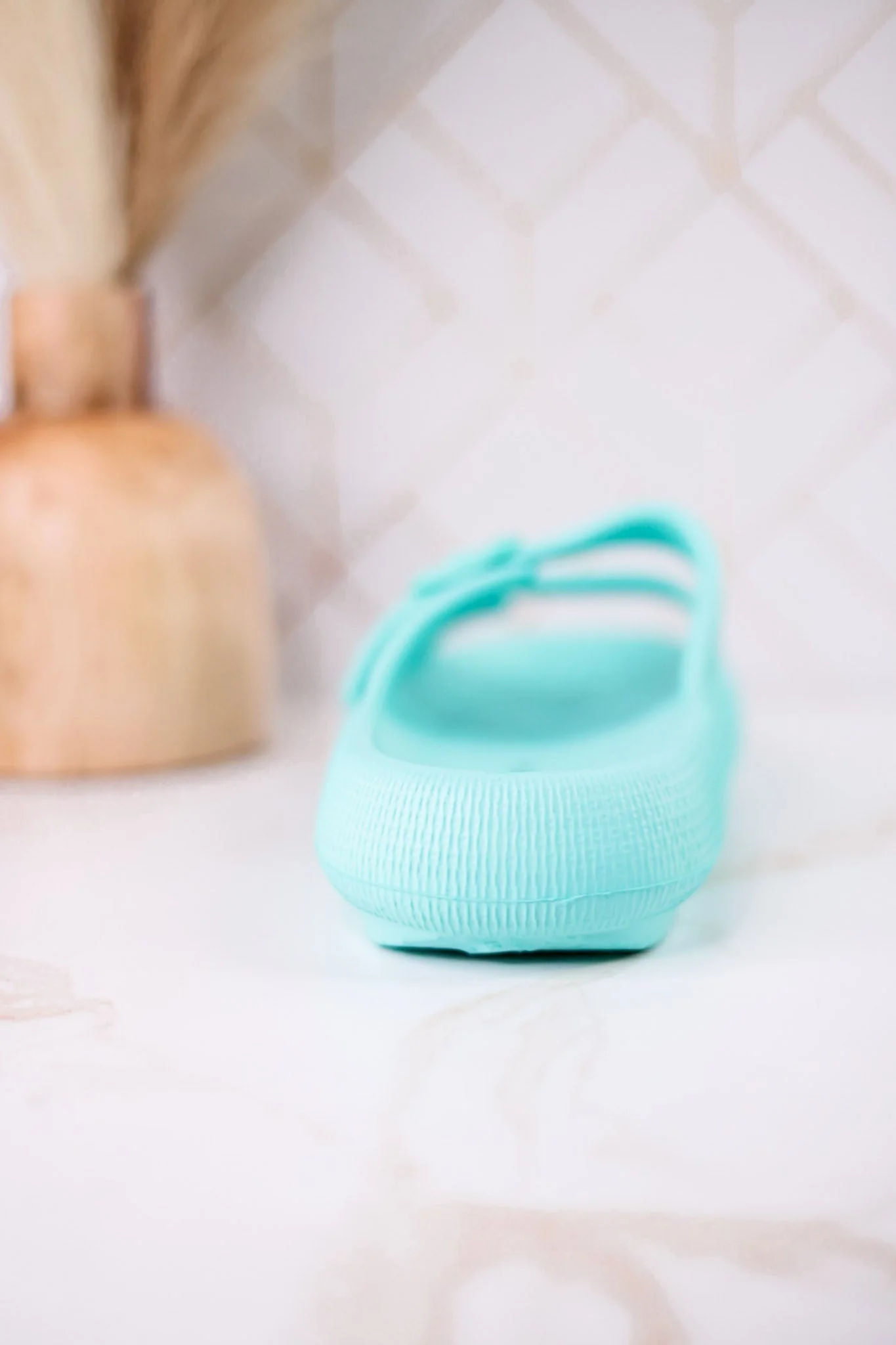 Turquoise Waterproof Cushioned Slides FINAL SALE - Image 7