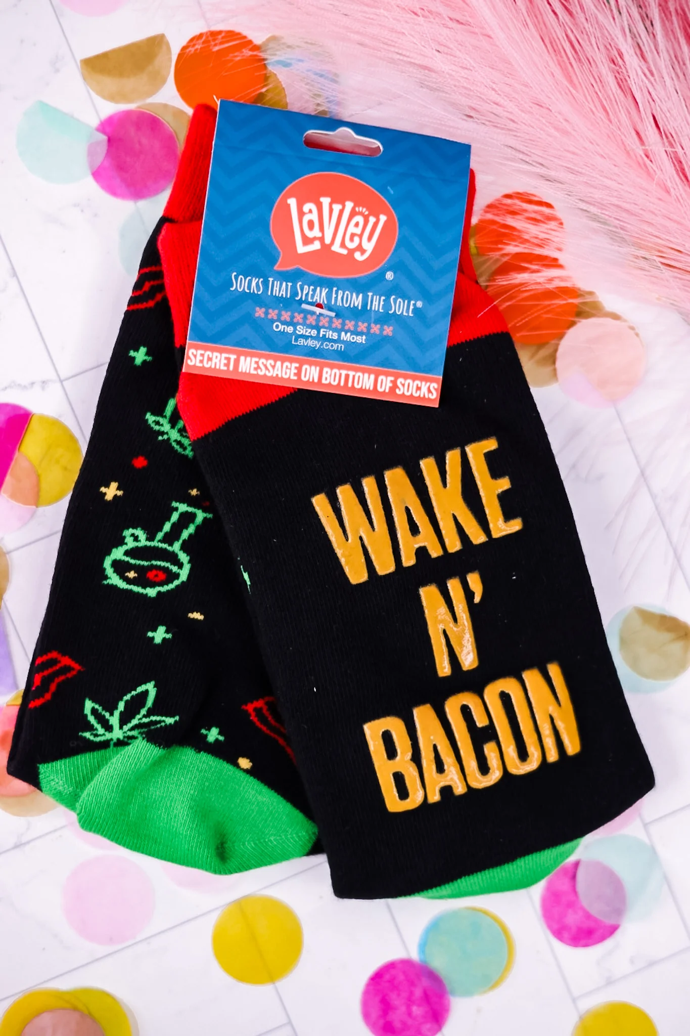 Wake N Bacon Socks FINAL SALE