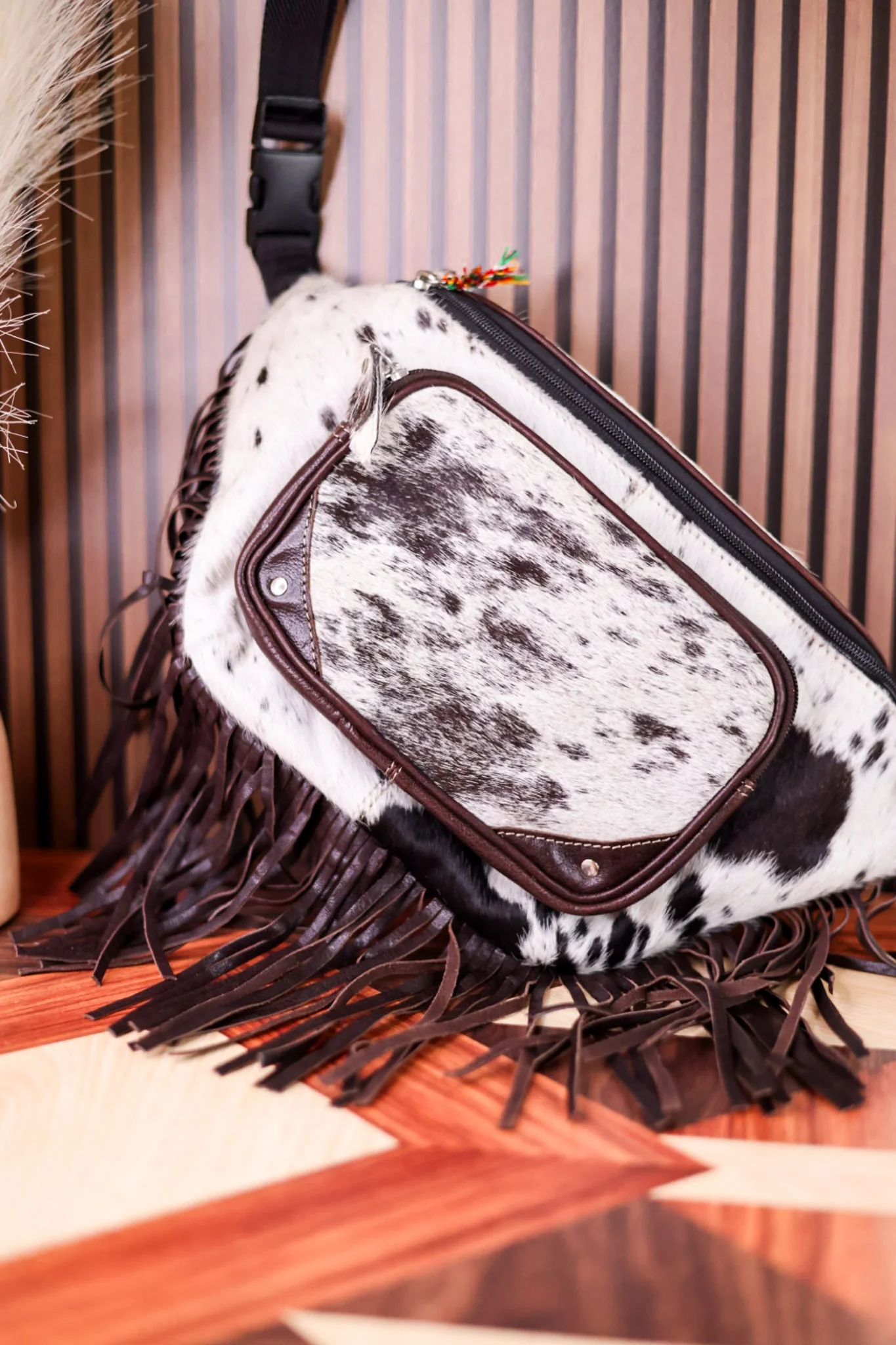 Wild Spirit Hairon Leather Fanny Pack - Image 4